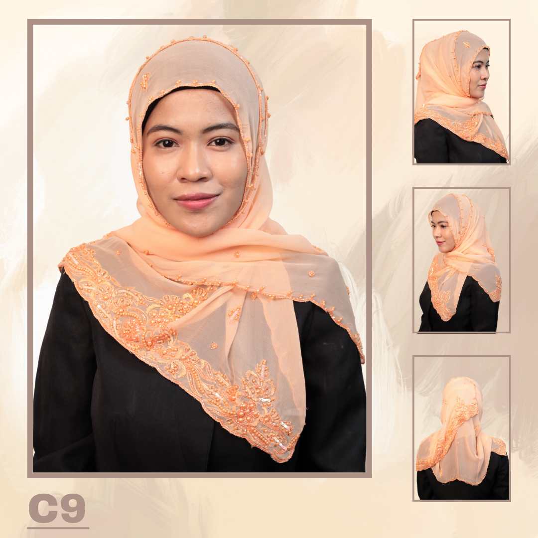 Shawl Chiffon Beaded