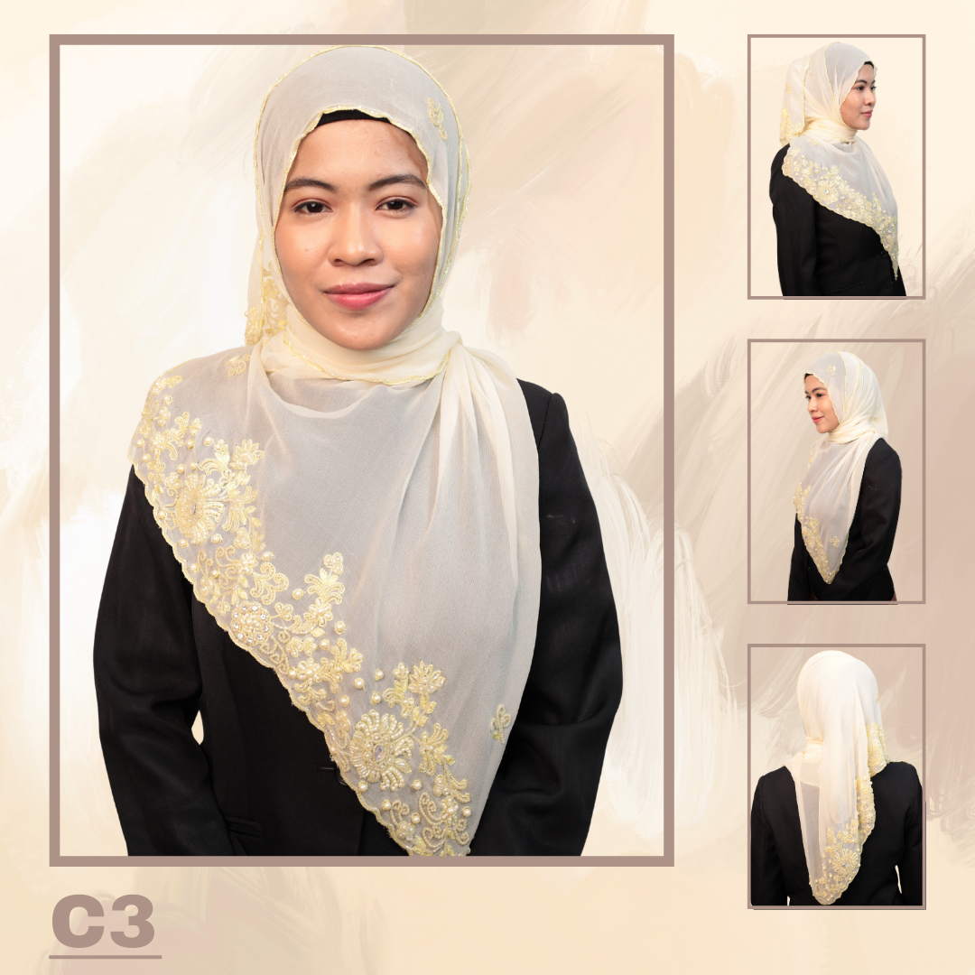 Shawl Chiffon Beaded