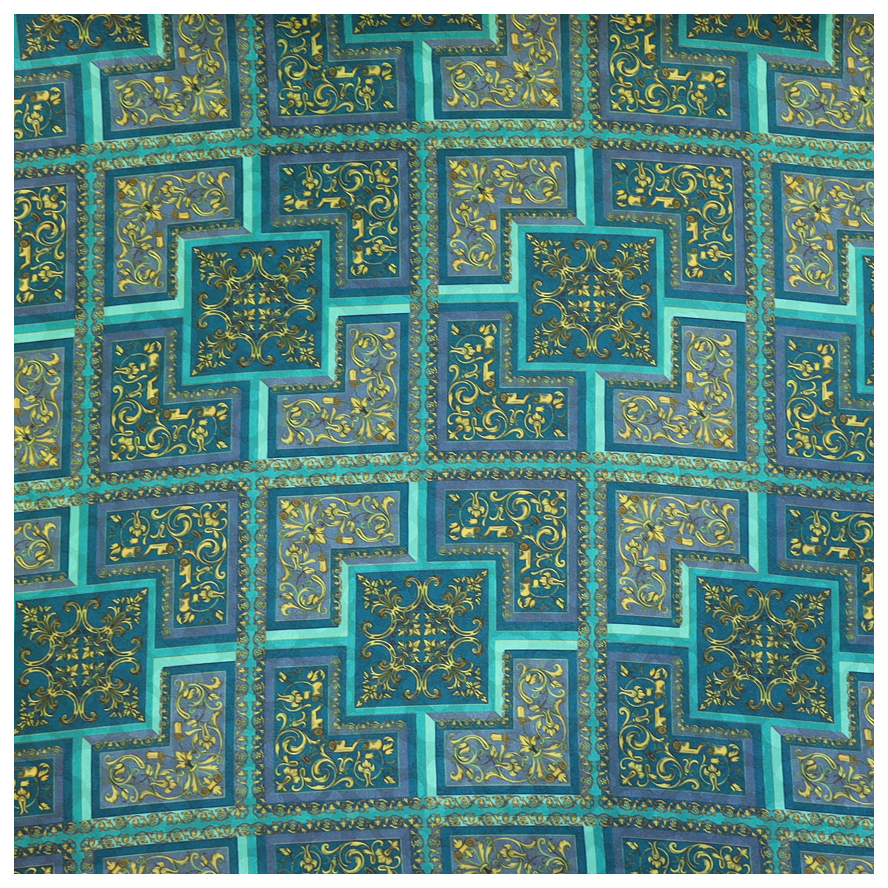 Jaquard silk printed  versace