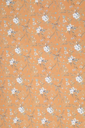 SWISS COTTON PRINTED-FLOWER DESIGN - P/METER