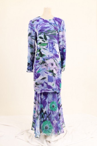 BAJU KURUNG ROYAL AALIA  SILKY CHIFFON