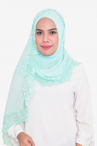Lissa Lace Pleated Shawl