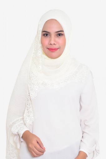 Lissa Lace Pleated Shawl