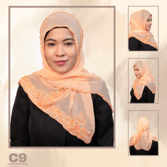 Shawl Chiffon Beaded
