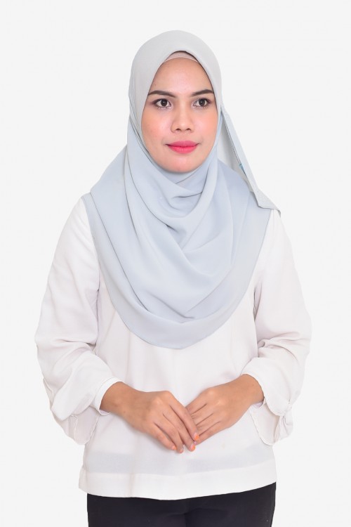 Plain Chiffon Instant Scuba With Stone