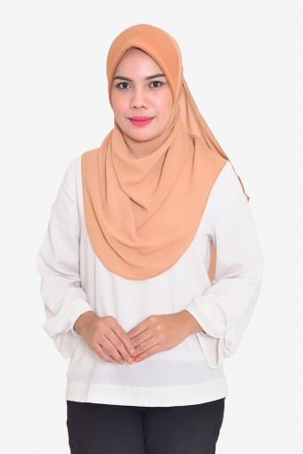 Plain Chiffon Instant Scuba With Stone