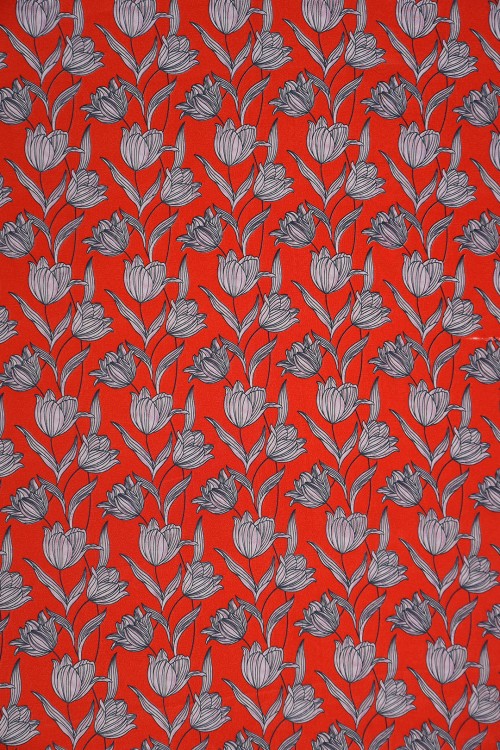 Washable French Crepe Printed