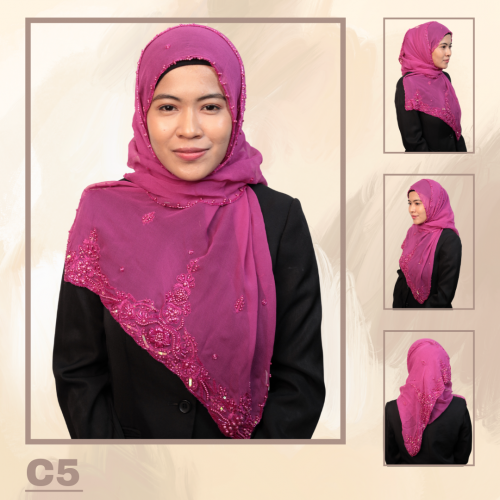 Shawl Chiffon Beaded