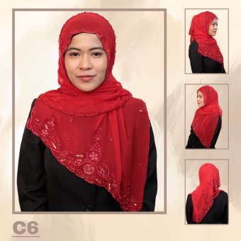 Shawl Chiffon Beaded