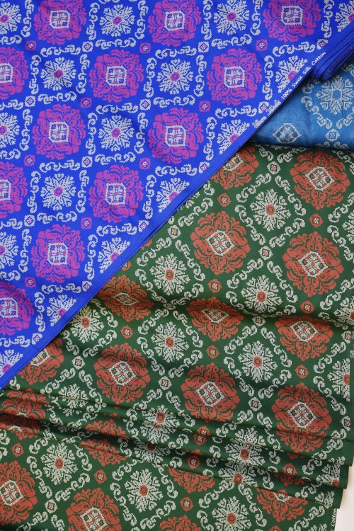 Swiss Cotton Silk Printed (Songket Design)