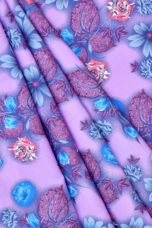 Swiss Cotton Silk Printed (Flower Design)