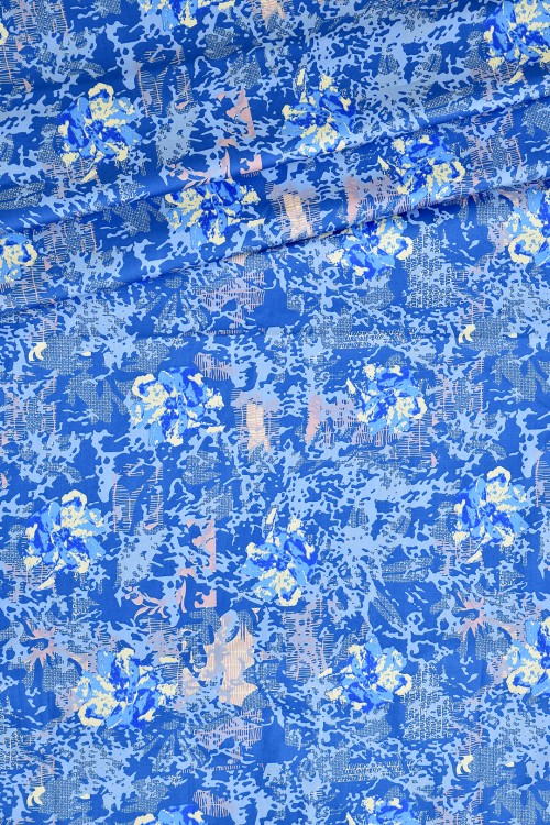 Swiss Cotton Silk Printed (Flower Design)