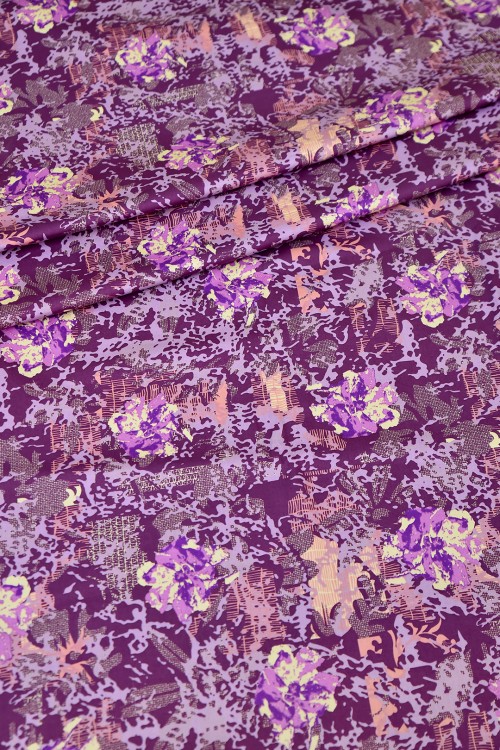 Swiss Cotton Silk Printed (Flower Design)