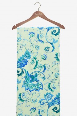 Swiss Cotton Silk Printed (Flower Design)