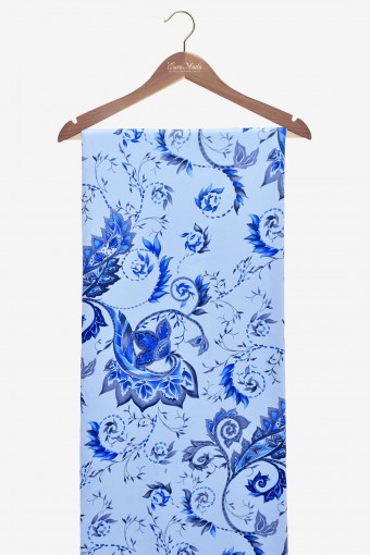 Swiss Cotton Silk Printed (Flower Design)