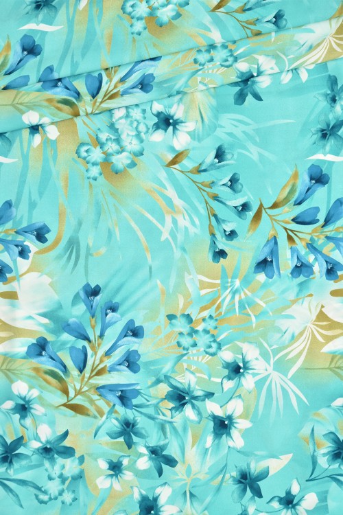 Washable V.Versace Crepe Printed