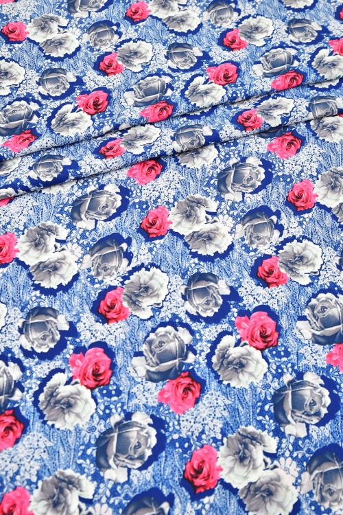 Washable V.Versace Crepe Printed
