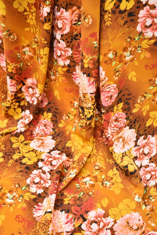 Washable V.Versace Crepe Printed