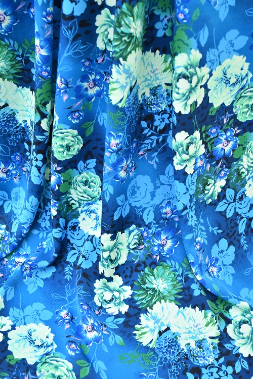 Washable V.Versace Crepe Printed