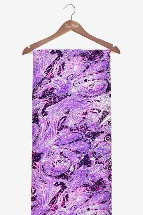 Washable V.Versace Crepe Printed