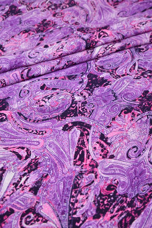 Washable V.Versace Crepe Printed