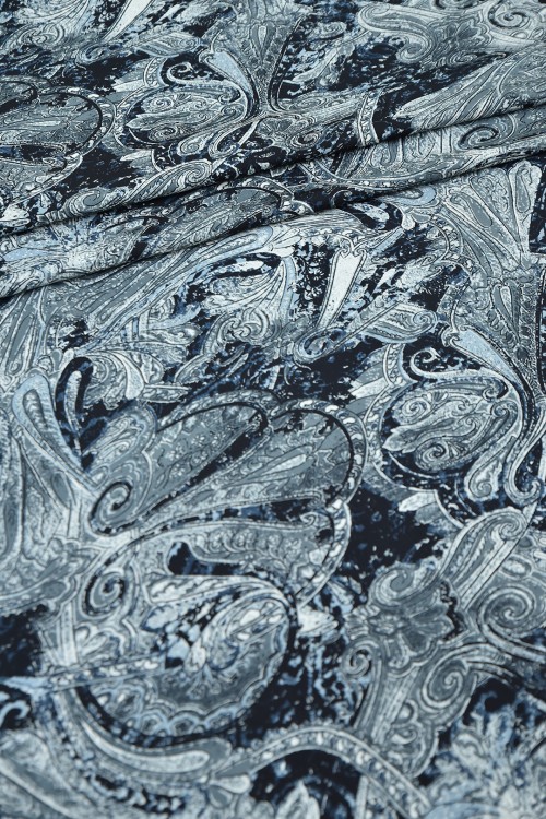 Washable V.Versace Crepe Printed
