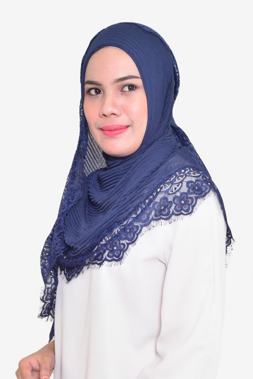 Lissa Lace Pleated Shawl