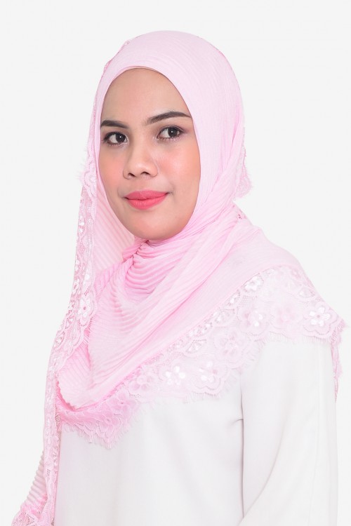 Lissa Lace Pleated Shawl