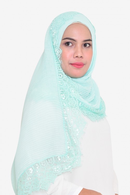 Lissa Lace Pleated Shawl