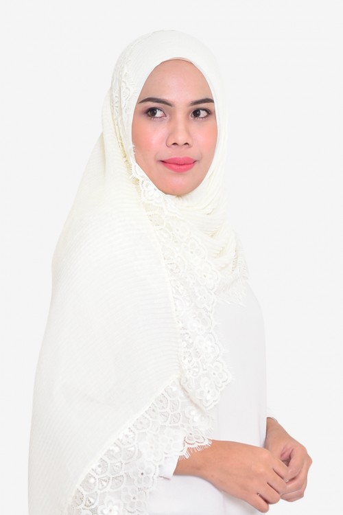 Lissa Lace Pleated Shawl
