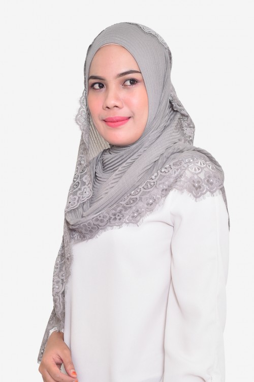 Lissa Lace Pleated Shawl