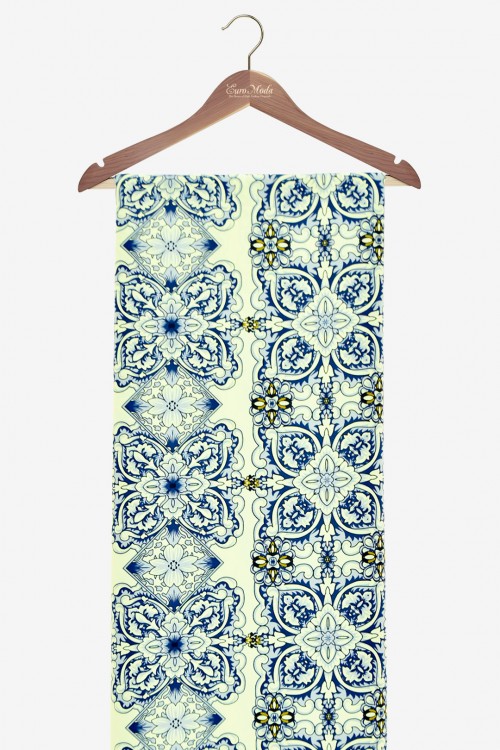 Washable V.Versace Crepe Printed