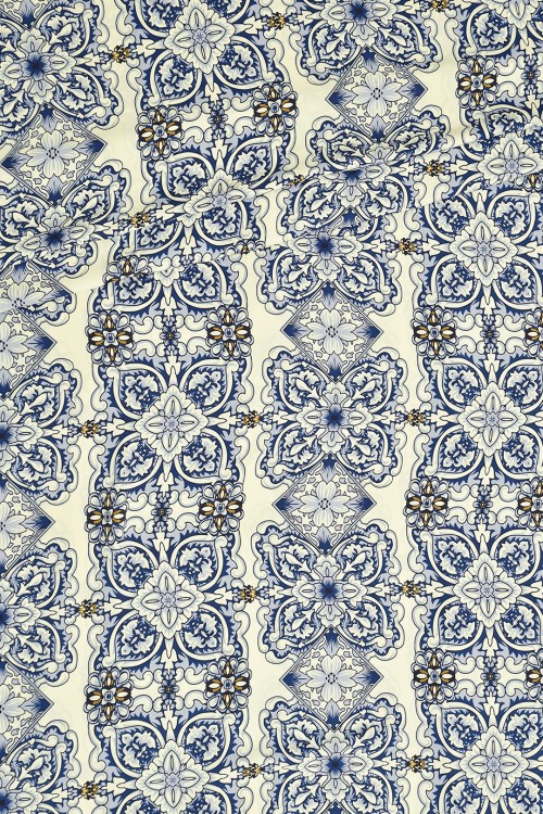 Washable V.Versace Crepe Printed