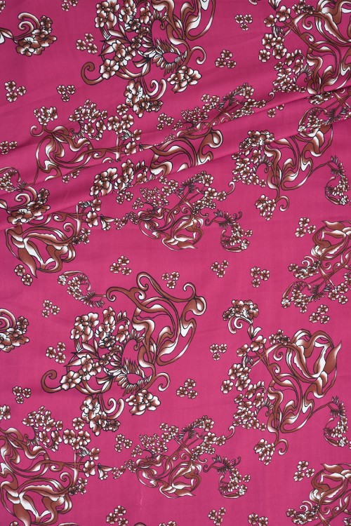 Washable V.Versace Crepe Printed