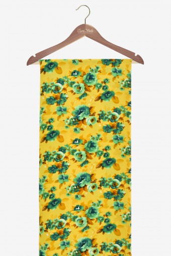 Washable V.Versace Crepe Printed