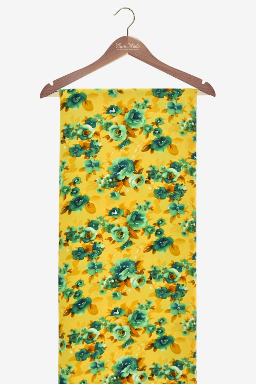Washable V.Versace Crepe Printed