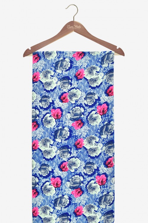 Washable V.Versace Crepe Printed