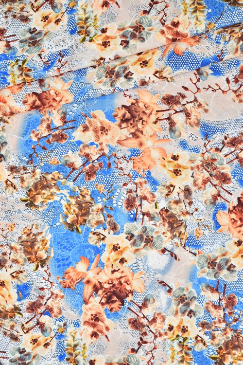 Washable V.Versace Crepe Printed