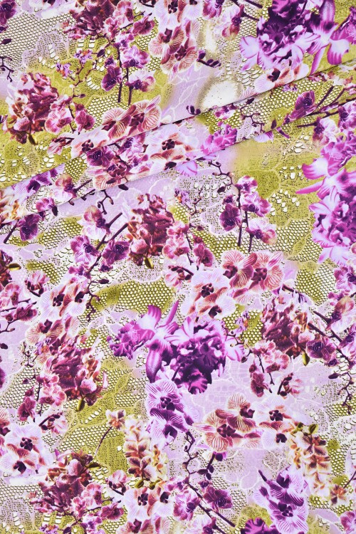 Washable V.Versace Crepe Printed
