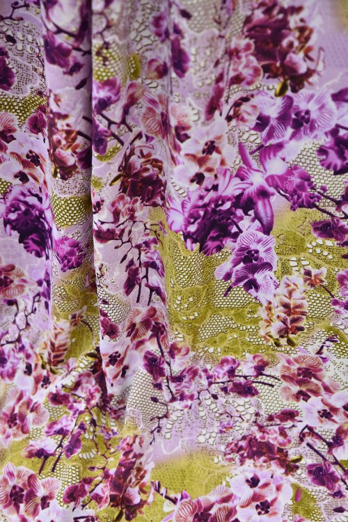 Washable V.Versace Crepe Printed