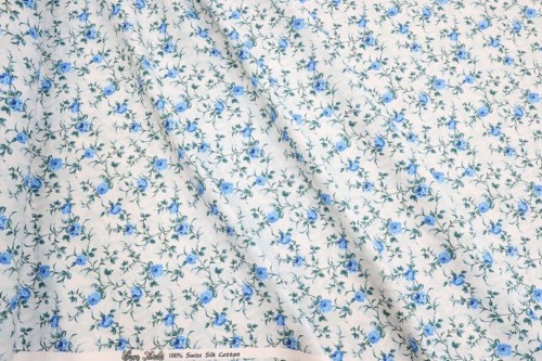 Swiss Cotton Silk Printed  (Flower Design)