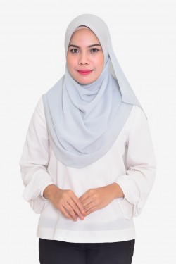 Plain Chiffon Instant Scuba With Stone