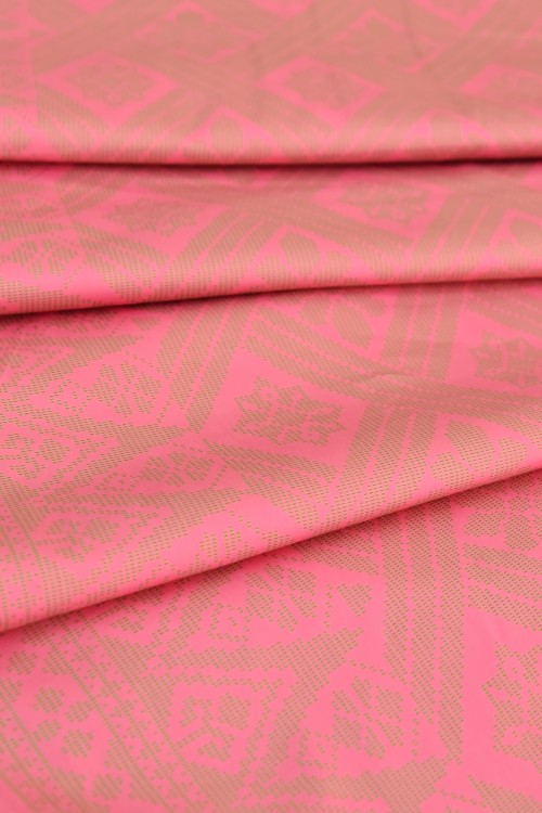 Swiss Cotton Silk Printed (Songket Design)